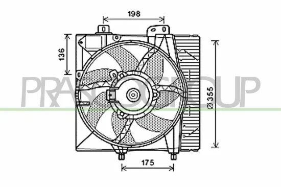 Lüfter, Motorkühlung PRASCO CI304F004 Bild Lüfter, Motorkühlung PRASCO CI304F004