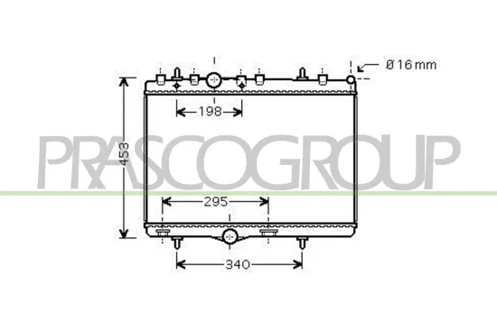 Kühler, Motorkühlung PRASCO CI304R007 Bild Kühler, Motorkühlung PRASCO CI304R007