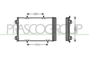 Kondensator, Klimaanlage PRASCO CI305C003