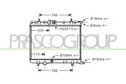 Kühler, Motorkühlung PRASCO CI422R017