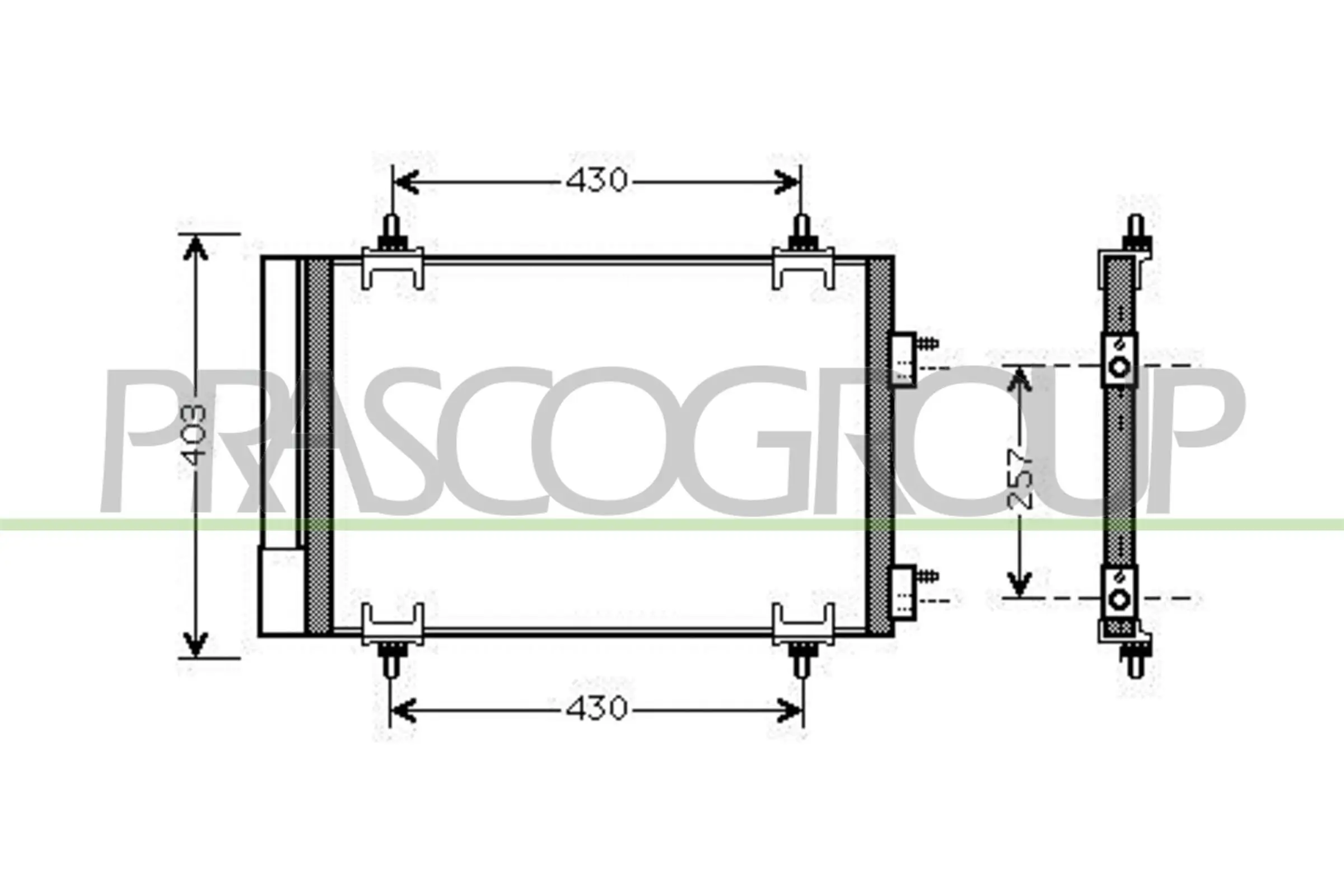 Kondensator, Klimaanlage PRASCO CI424C001