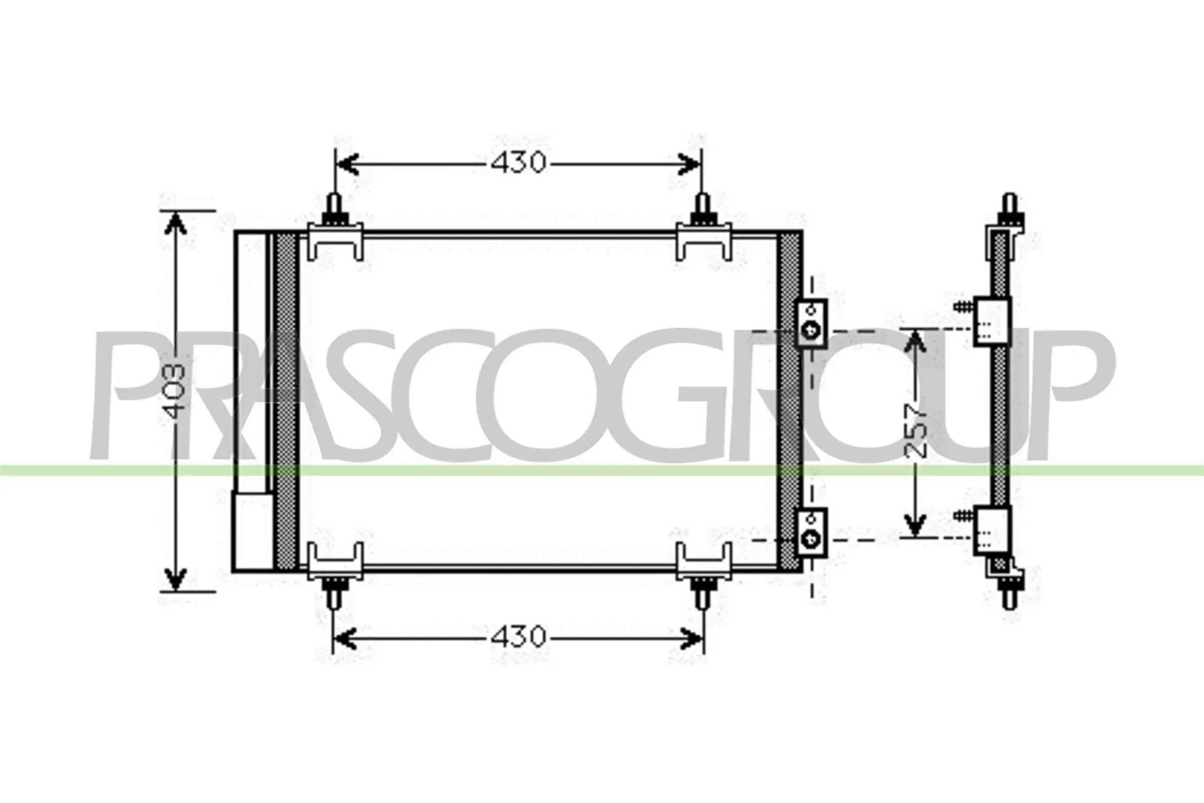 Kondensator, Klimaanlage PRASCO CI424C002