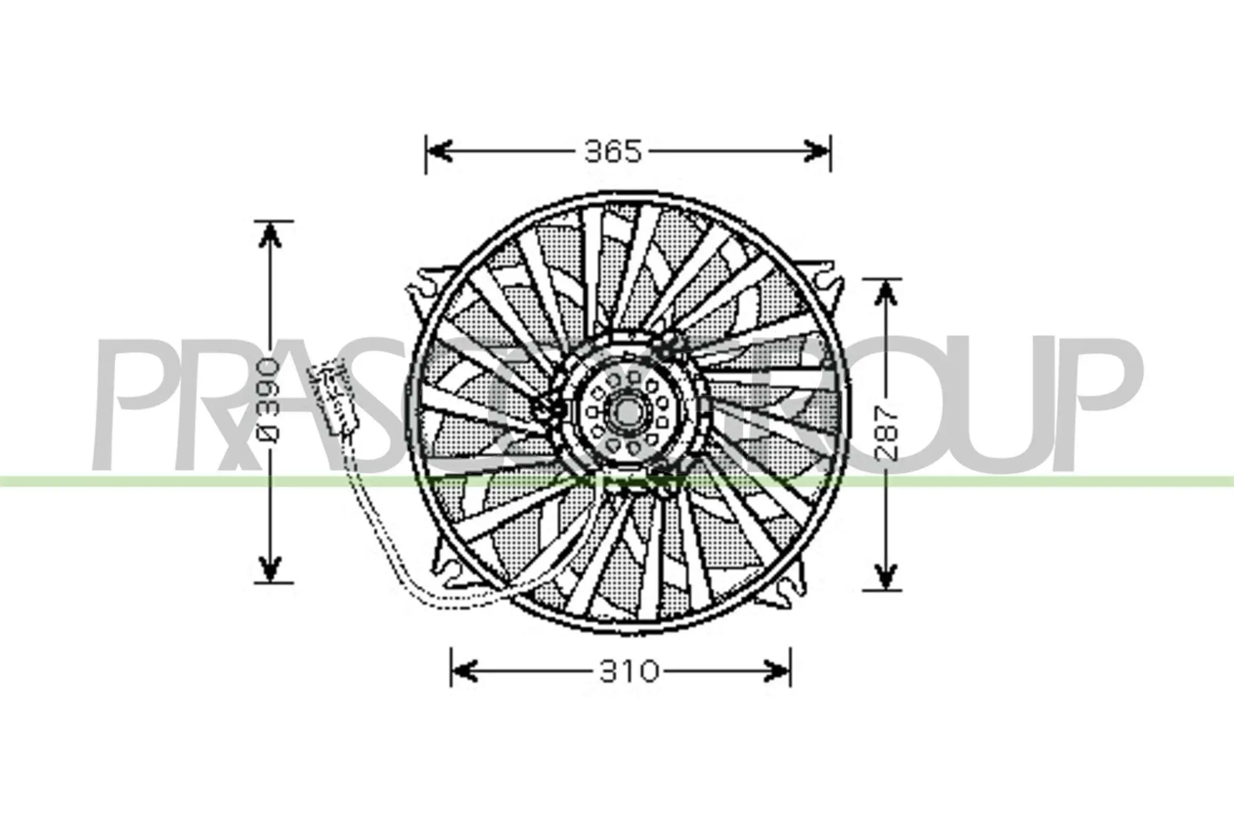Lüfter, Motorkühlung PRASCO CI424F001