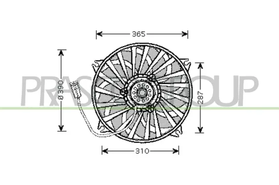 Lüfter, Motorkühlung PRASCO CI424F001 Bild Lüfter, Motorkühlung PRASCO CI424F001