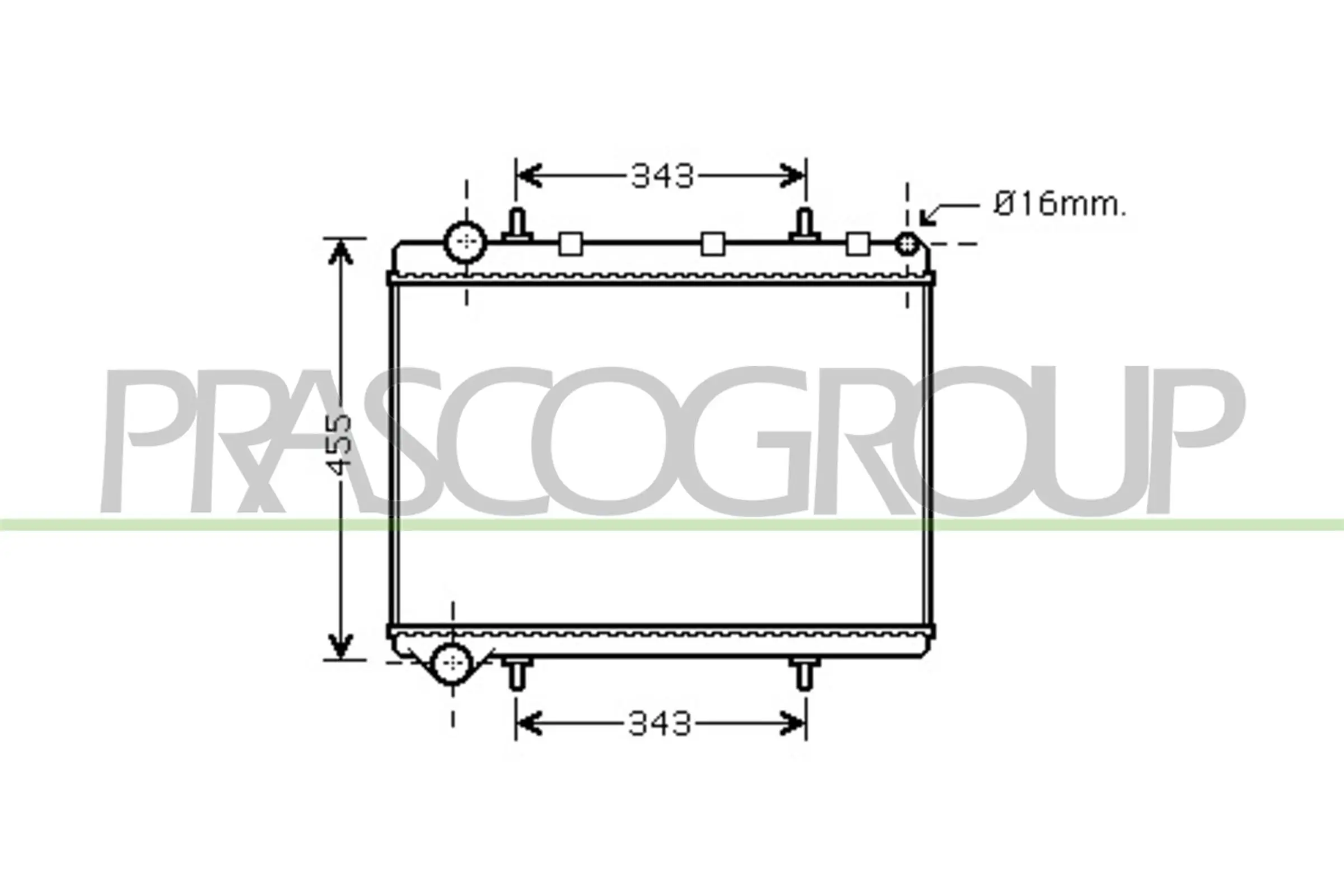 Kühler, Motorkühlung PRASCO CI424R006