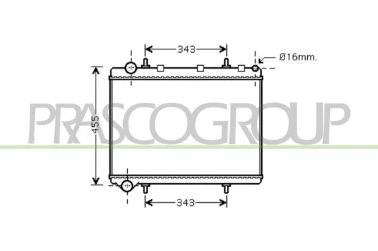 Kühler, Motorkühlung PRASCO CI424R006 Bild Kühler, Motorkühlung PRASCO CI424R006