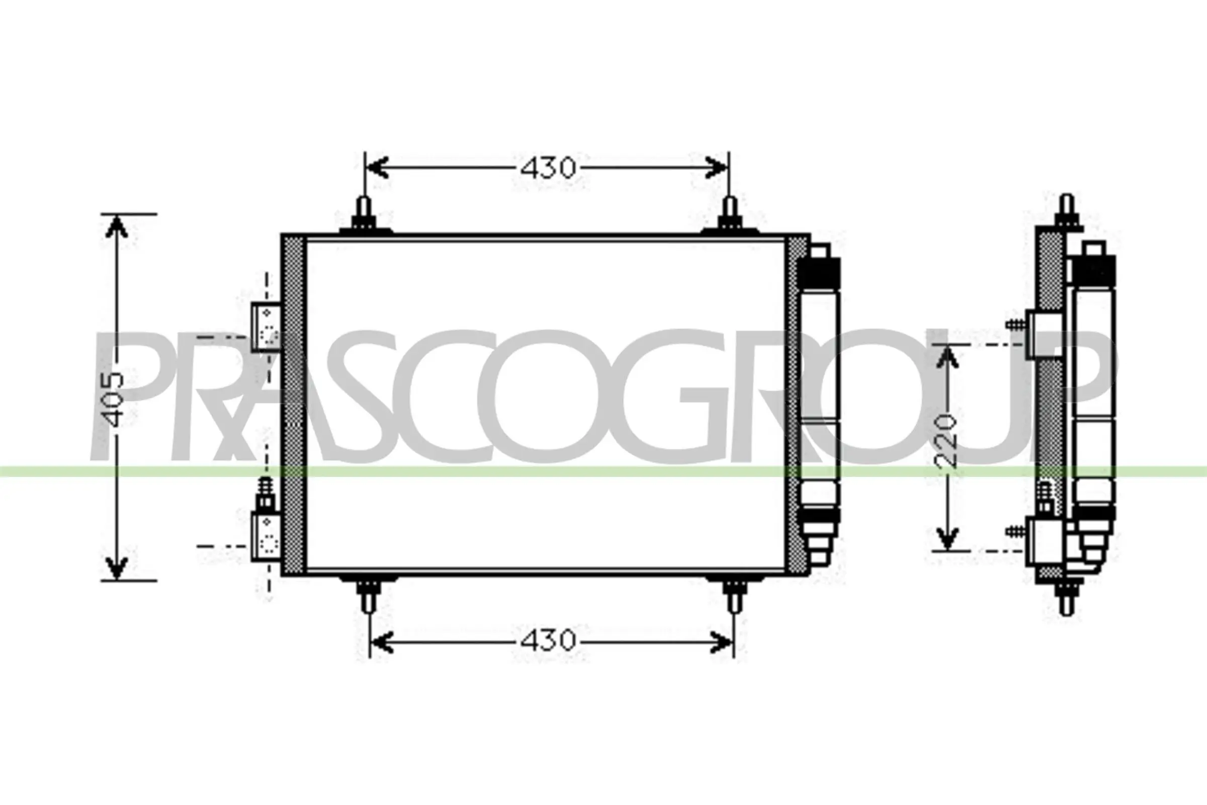 Kondensator, Klimaanlage PRASCO CI520C001