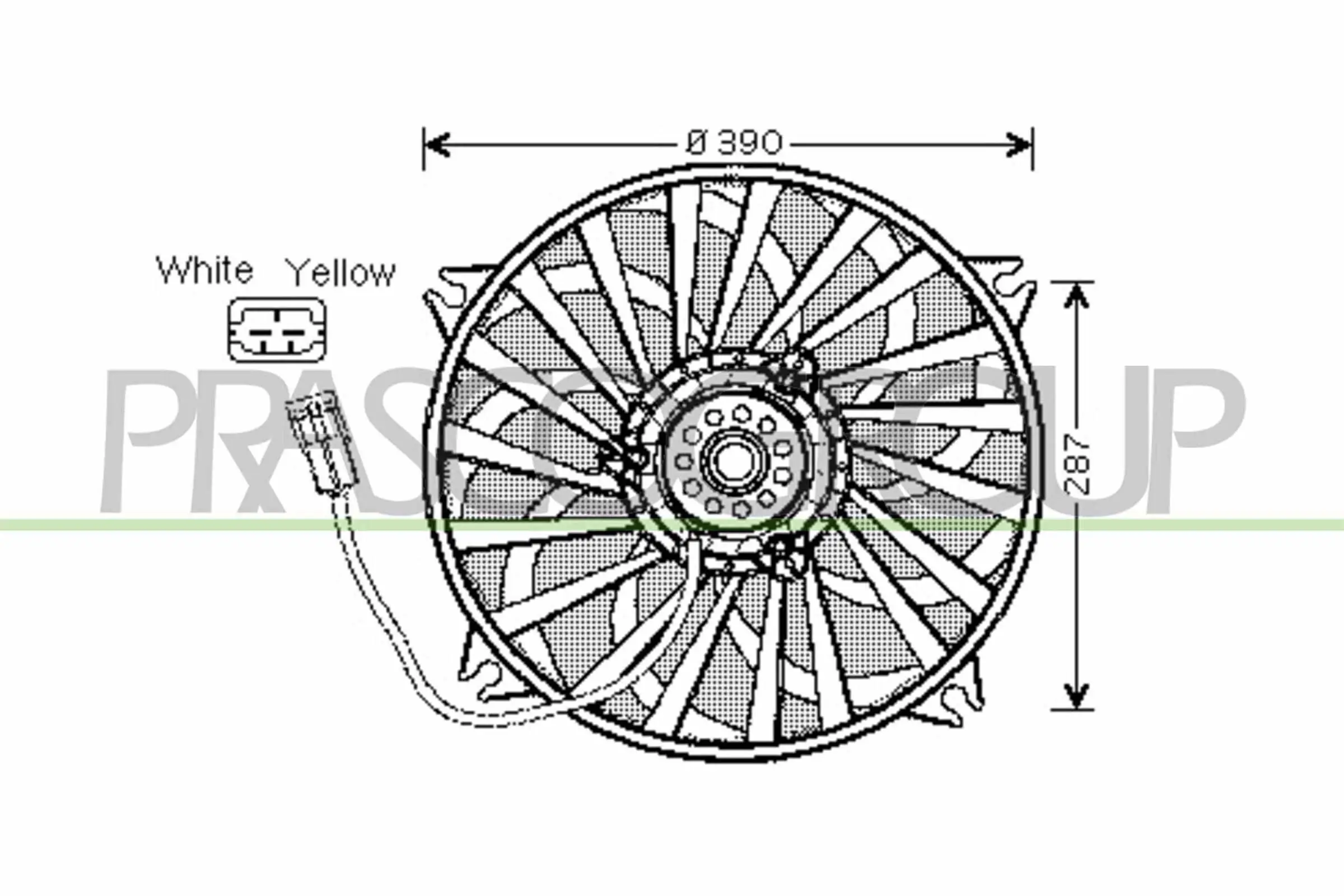 Lüfter, Motorkühlung PRASCO CI520F001