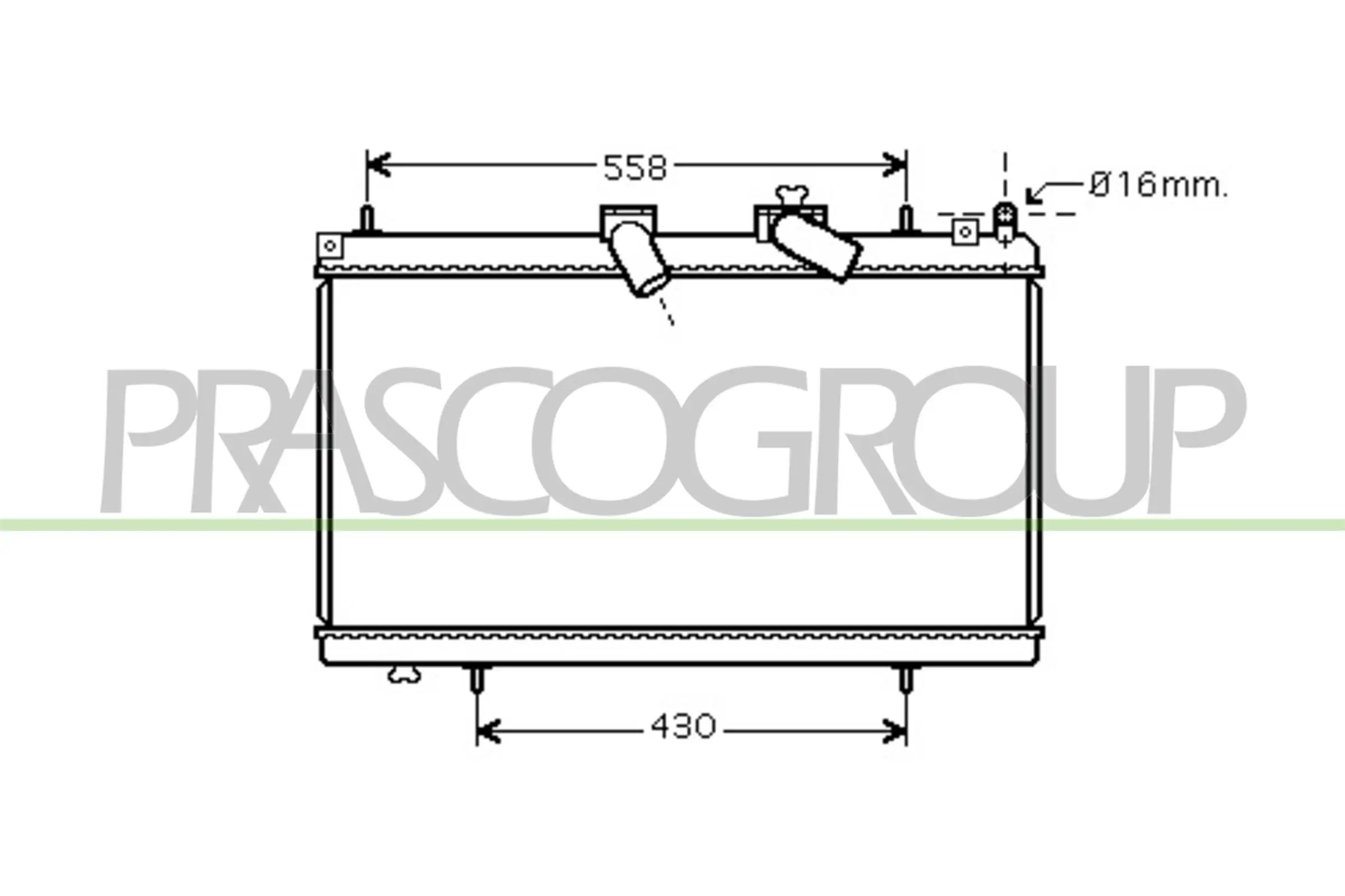 Kühler, Motorkühlung PRASCO CI523R007