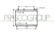 Kühler, Motorkühlung PRASCO CI525R001