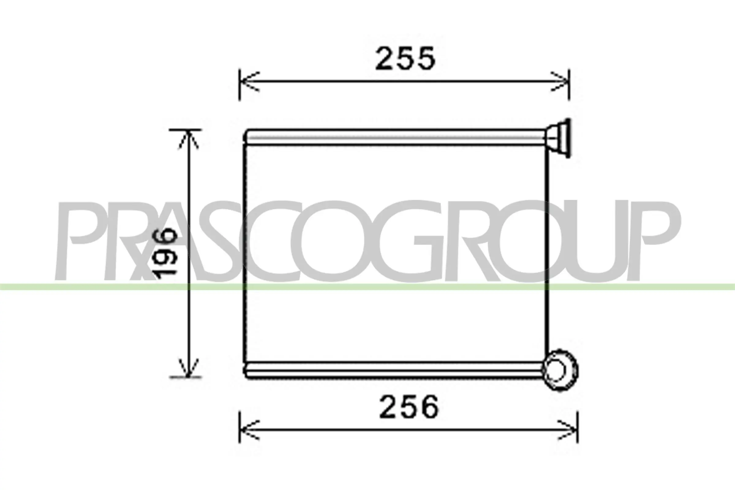 Wärmetauscher, Innenraumheizung PRASCO CI705H001