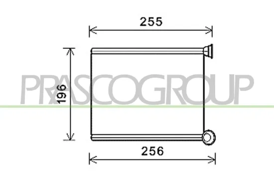 Wärmetauscher, Innenraumheizung PRASCO CI705H001 Bild Wärmetauscher, Innenraumheizung PRASCO CI705H001