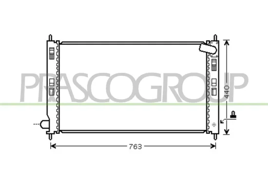 Kühler, Motorkühlung PRASCO CI802R001 Bild Kühler, Motorkühlung PRASCO CI802R001