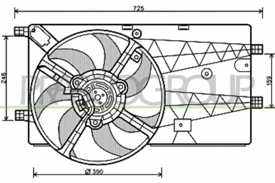 Lüfter, Motorkühlung PRASCO CI907F003 Bild Lüfter, Motorkühlung PRASCO CI907F003