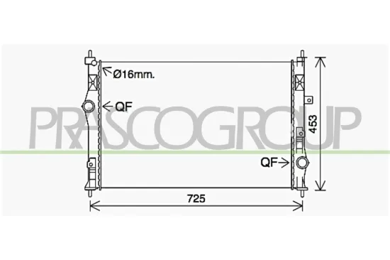 Kühler, Motorkühlung PRASCO CI924R001 Bild Kühler, Motorkühlung PRASCO CI924R001