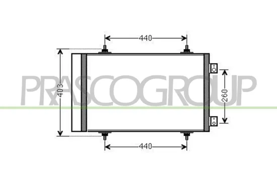 Kondensator, Klimaanlage PRASCO CI942C002 Bild Kondensator, Klimaanlage PRASCO CI942C002