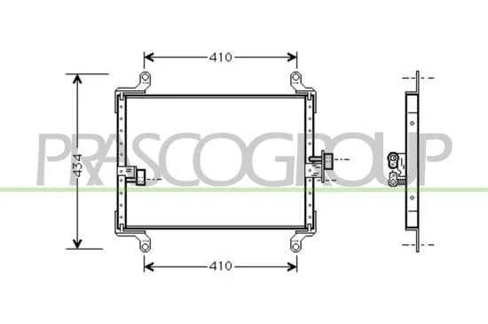 Kondensator, Klimaanlage PRASCO CI950C003 Bild Kondensator, Klimaanlage PRASCO CI950C003