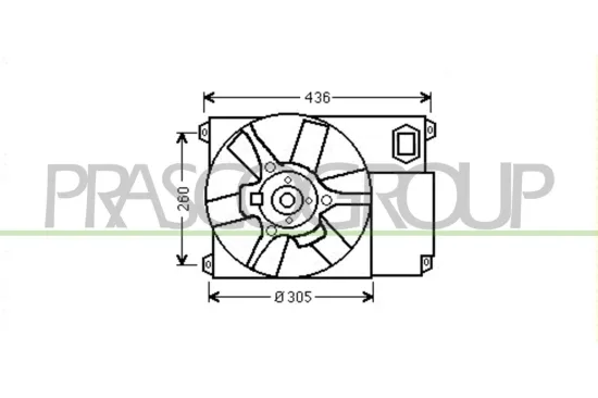 Lüfter, Motorkühlung PRASCO CI950F001 Bild Lüfter, Motorkühlung PRASCO CI950F001