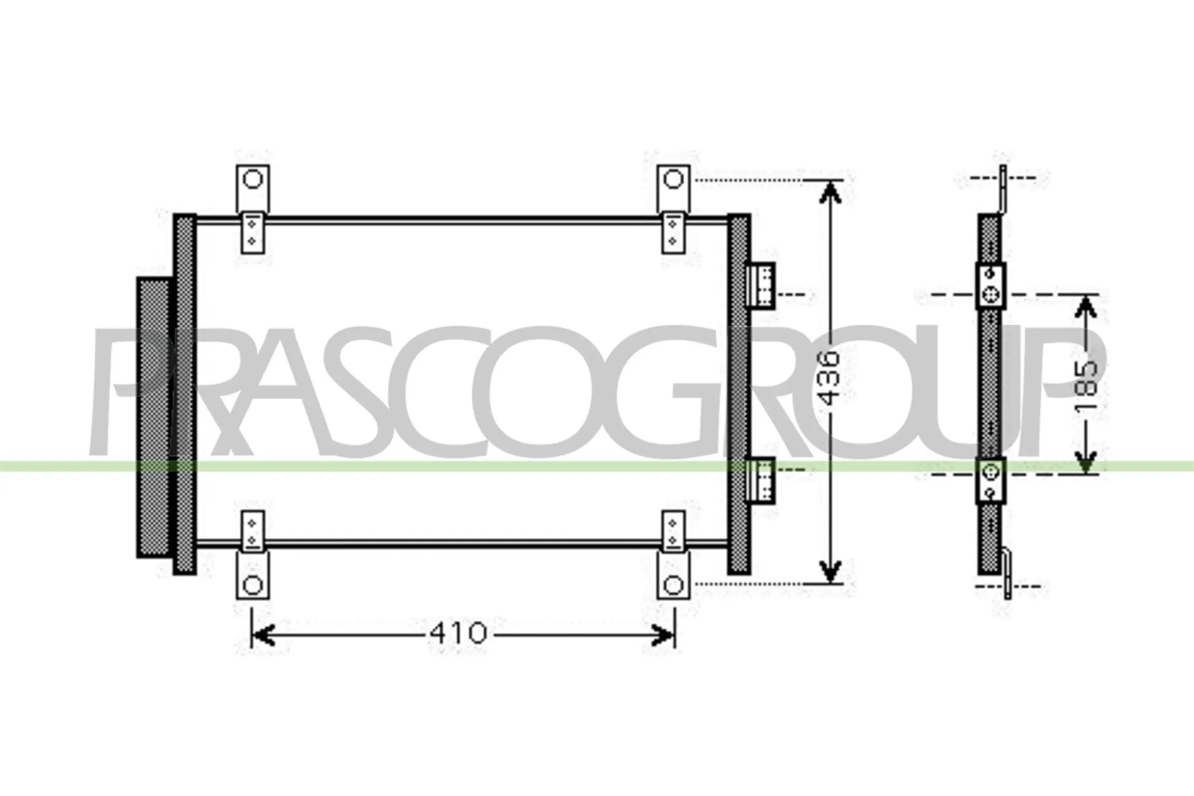 Kondensator, Klimaanlage PRASCO CI952C001