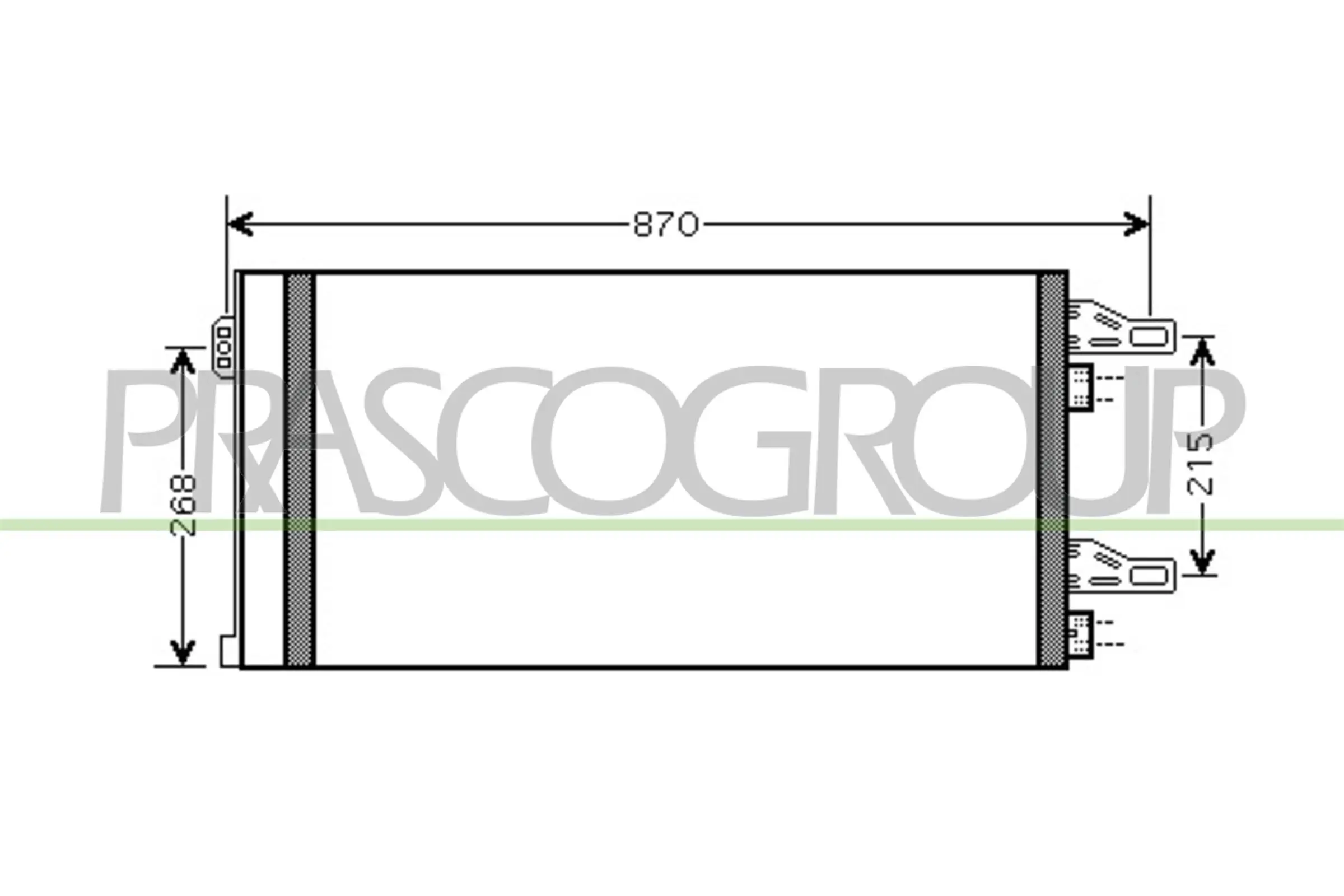 Kondensator, Klimaanlage PRASCO CI954C001