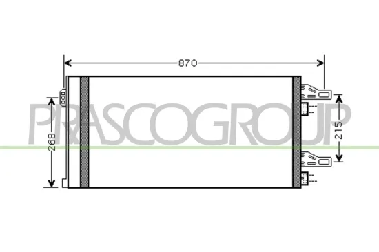 Kondensator, Klimaanlage PRASCO CI954C001 Bild Kondensator, Klimaanlage PRASCO CI954C001