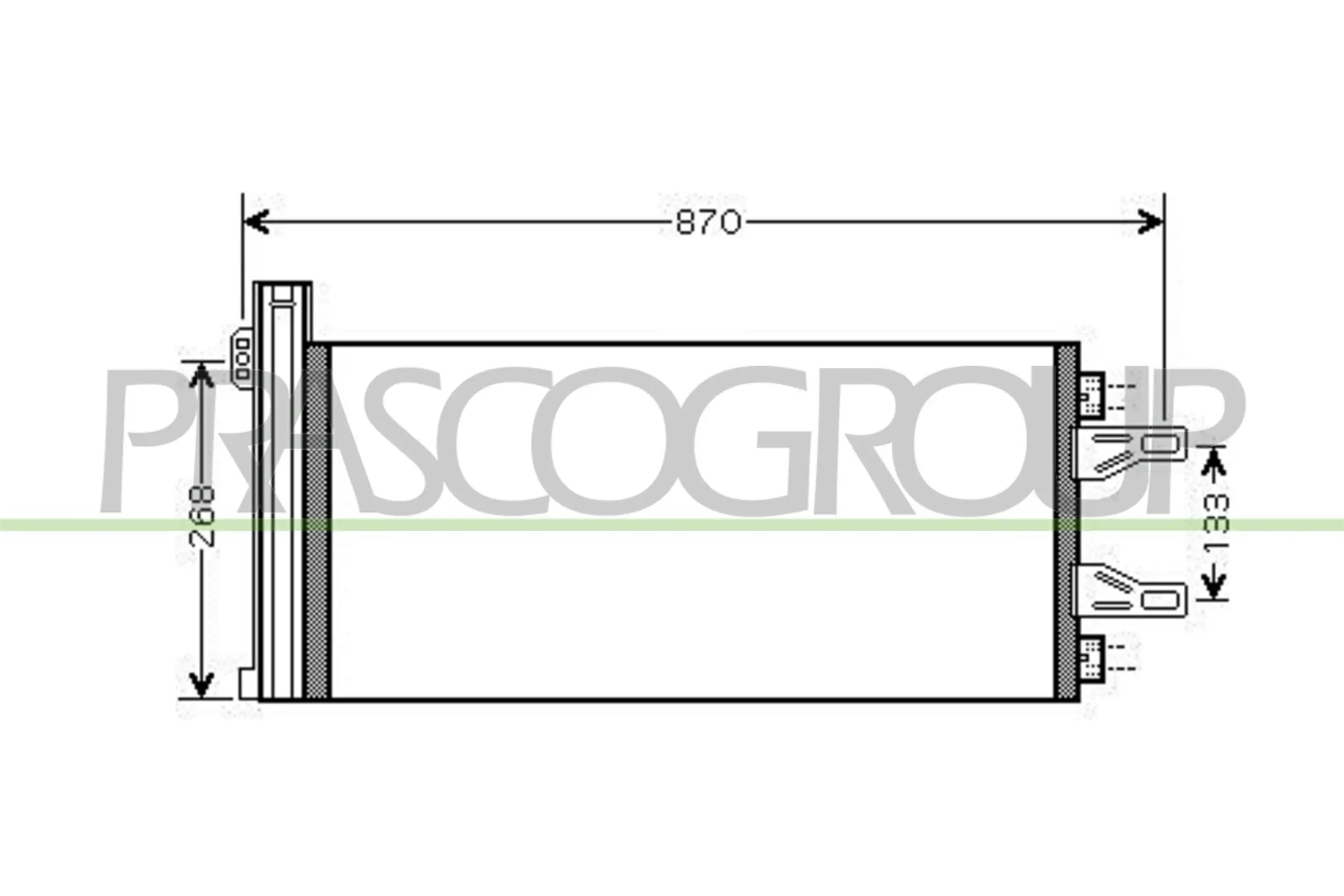 Kondensator, Klimaanlage PRASCO CI954C002