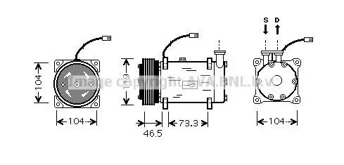 Kompressor, Klimaanlage PRASCO CNAK030