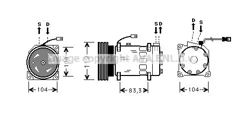 Kompressor, Klimaanlage PRASCO CNK179 Bild Kompressor, Klimaanlage PRASCO CNK179