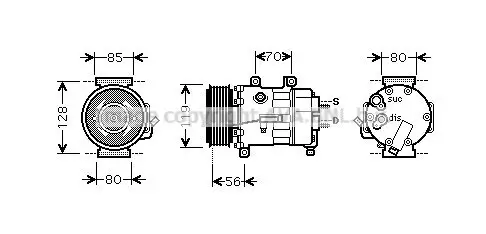 Kompressor, Klimaanlage PRASCO CNK250