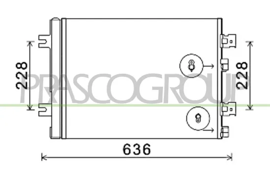 Kondensator, Klimaanlage PRASCO DA220C004 Bild Kondensator, Klimaanlage PRASCO DA220C004