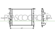 Kühler, Motorkühlung PRASCO DA220R001