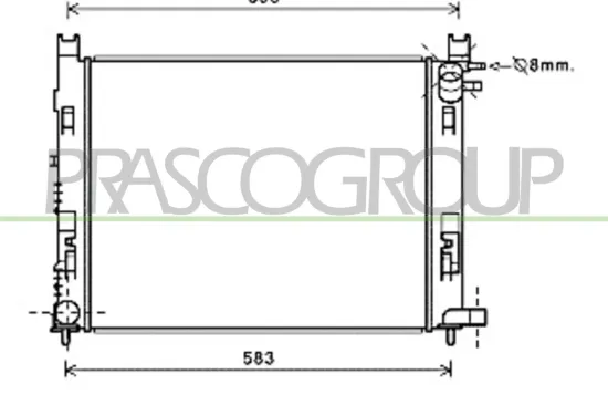 Kühler, Motorkühlung PRASCO DA226R002 Bild Kühler, Motorkühlung PRASCO DA226R002
