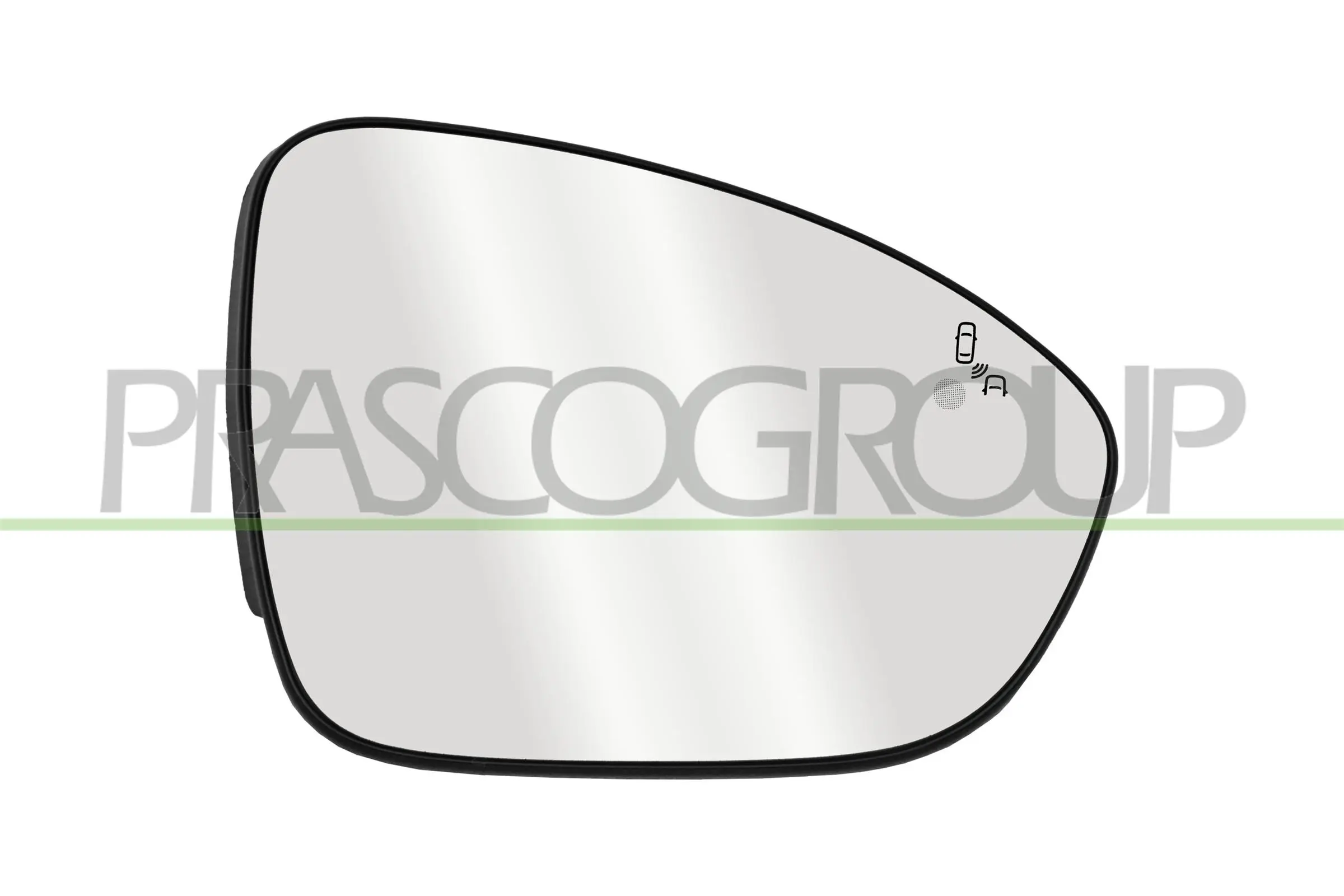 Spiegelglas, Außenspiegel rechts PRASCO DA2327523