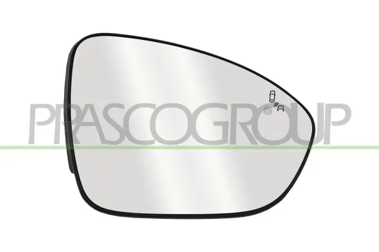 Spiegelglas, Außenspiegel rechts PRASCO DA2327523 Bild Spiegelglas, Außenspiegel rechts PRASCO DA2327523