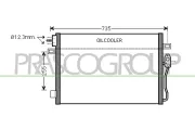 Kondensator, Klimaanlage PRASCO DG815C001