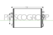 Kondensator, Klimaanlage PRASCO DG815C002