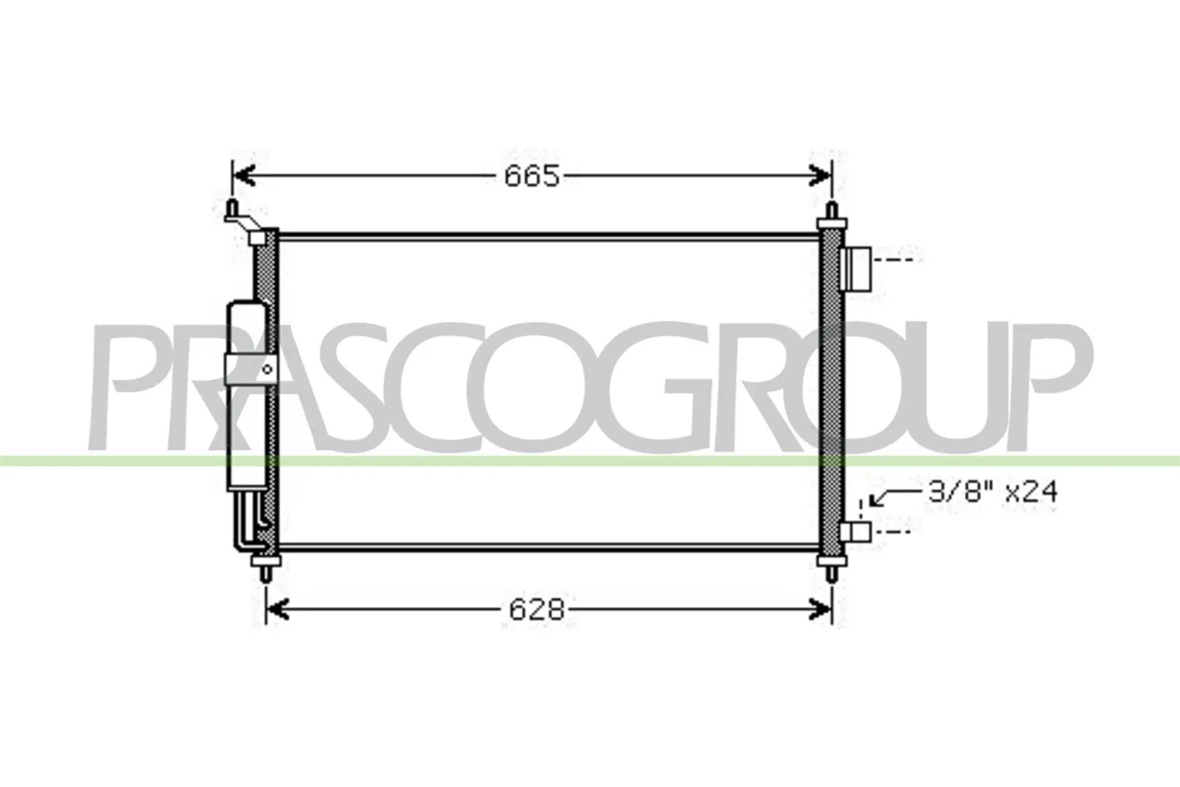 Kondensator, Klimaanlage PRASCO DS011C004