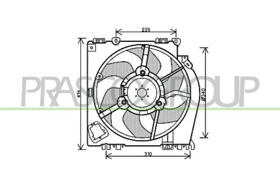 Lüfter, Motorkühlung PRASCO DS011F001 Bild Lüfter, Motorkühlung PRASCO DS011F001