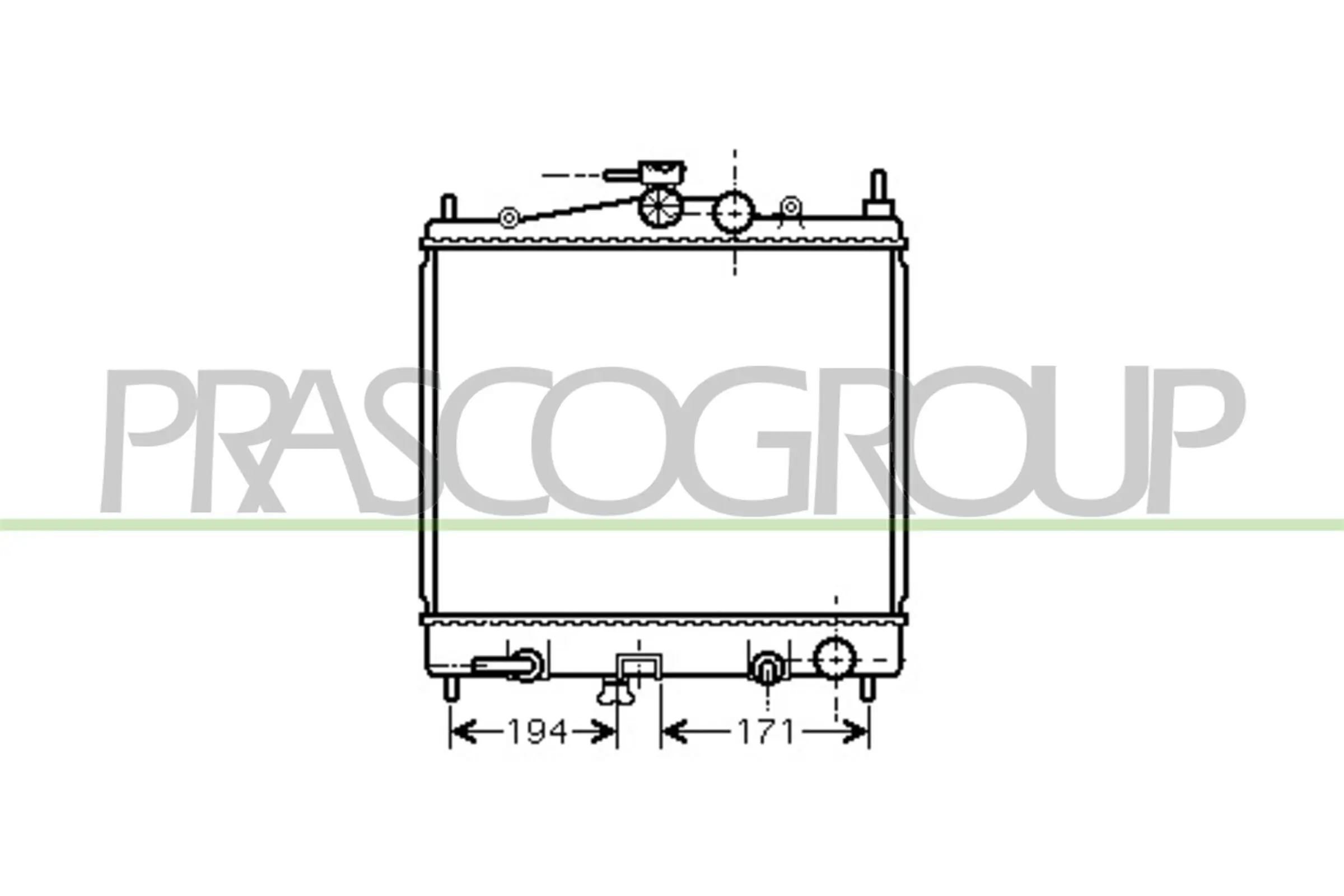 Kühler, Motorkühlung PRASCO DS011R005