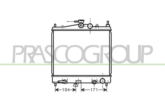 Kühler, Motorkühlung PRASCO DS011R005 Bild Kühler, Motorkühlung PRASCO DS011R005