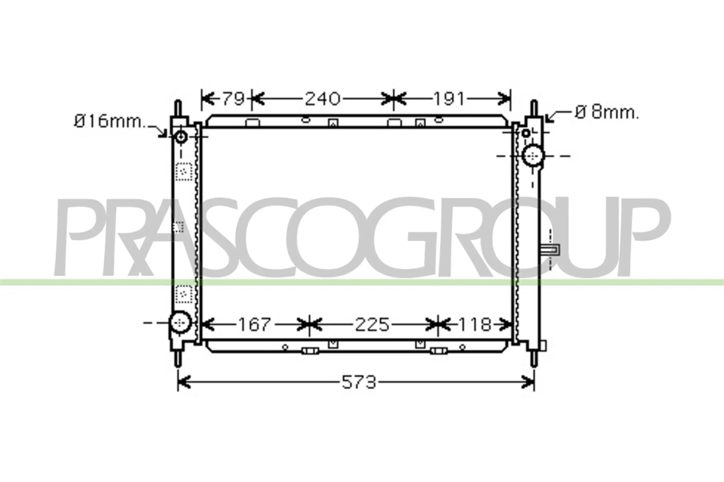 Kühler, Motorkühlung PRASCO DS011R008