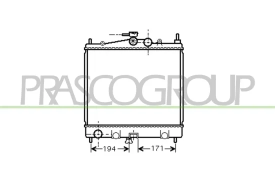 Kühler, Motorkühlung PRASCO DS011R009 Bild Kühler, Motorkühlung PRASCO DS011R009