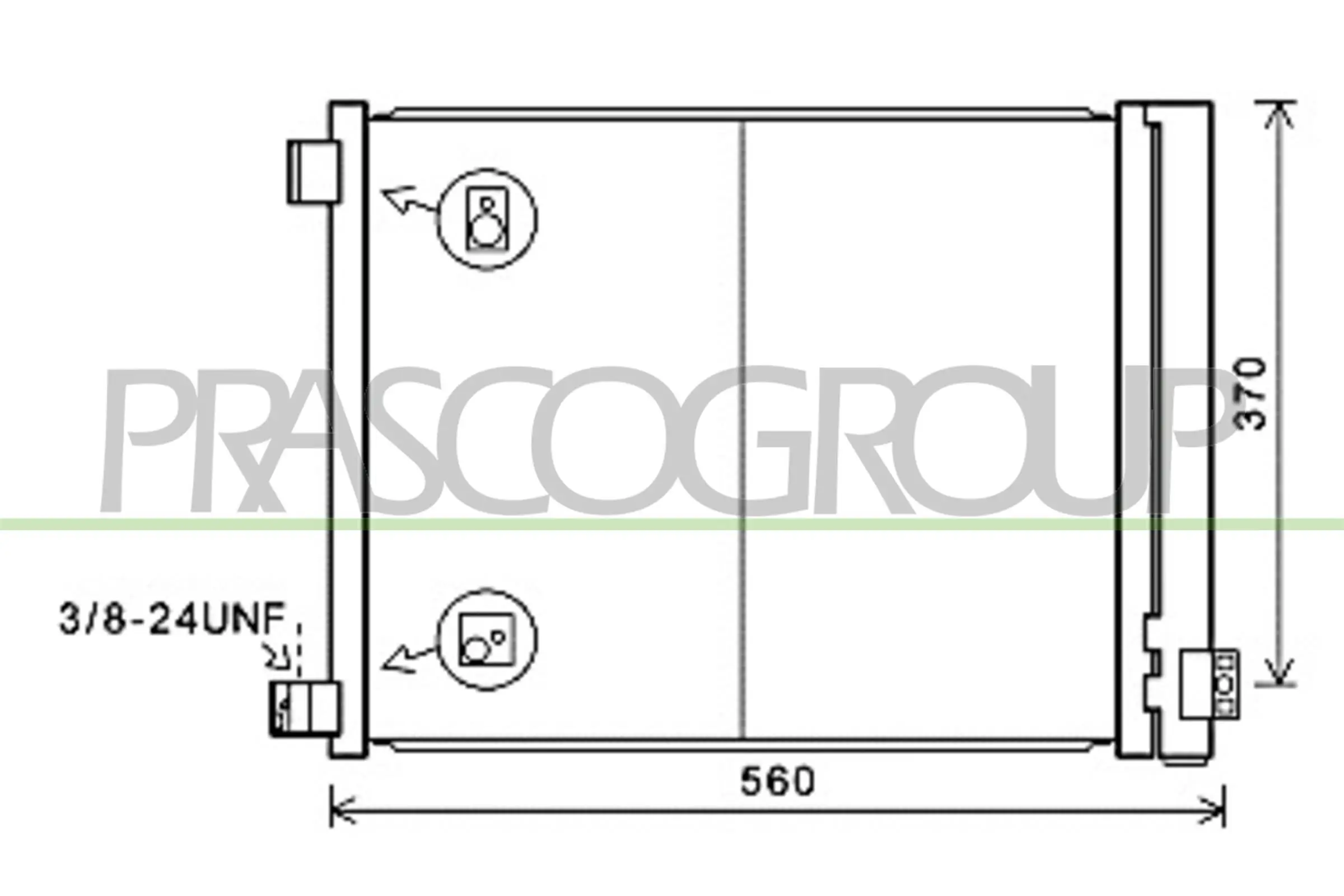 Kondensator, Klimaanlage PRASCO DS014C001
