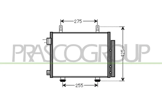 Kondensator, Klimaanlage PRASCO DS220C001 Bild Kondensator, Klimaanlage PRASCO DS220C001