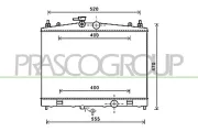 Kühler, Motorkühlung PRASCO DS300R001