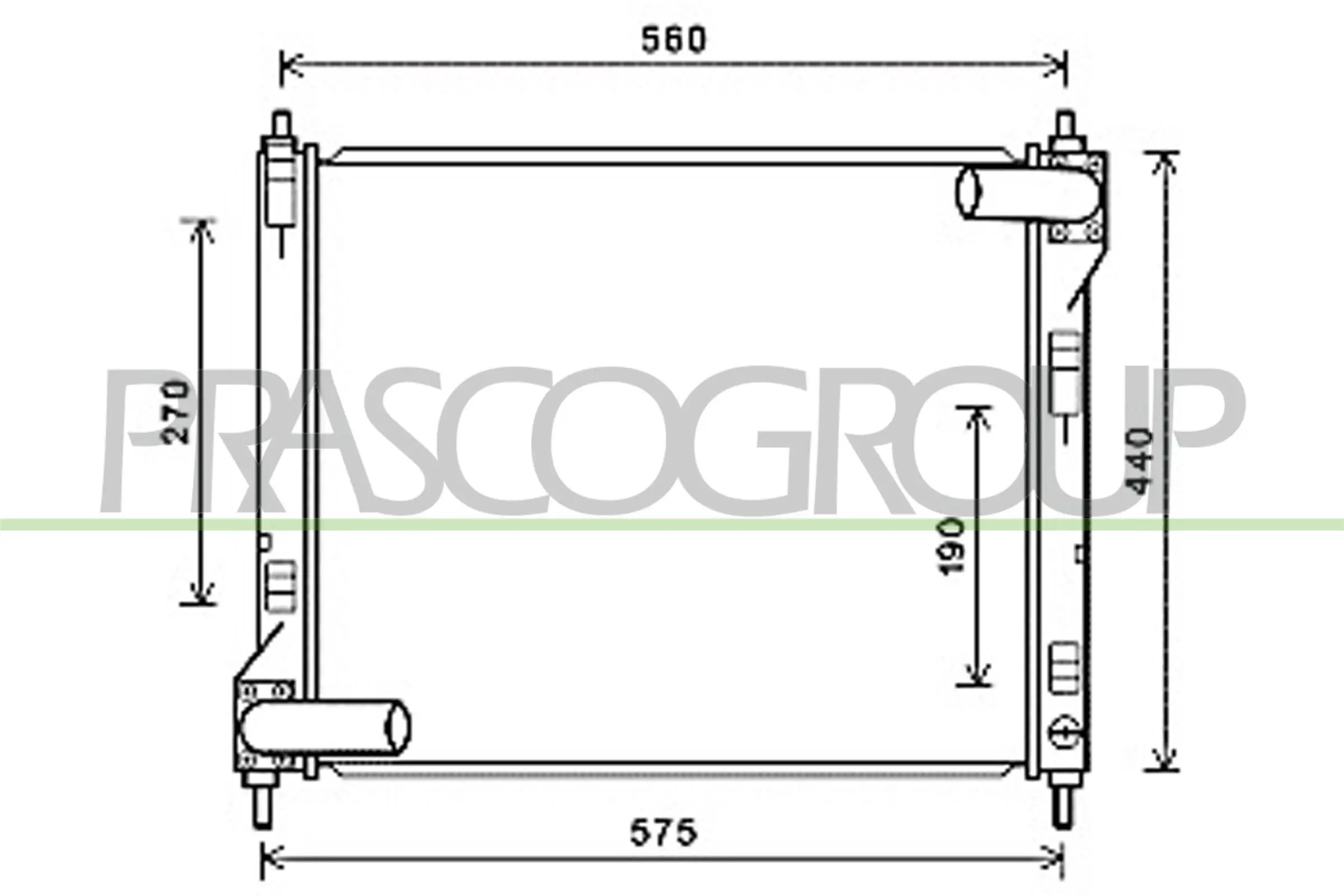 Kühler, Motorkühlung PRASCO DS700R002