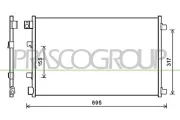 Kondensator, Klimaanlage PRASCO DS710C001