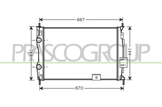 Kühler, Motorkühlung PRASCO DS710R002 Bild Kühler, Motorkühlung PRASCO DS710R002