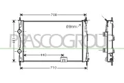 Kühler, Motorkühlung PRASCO DS710R005