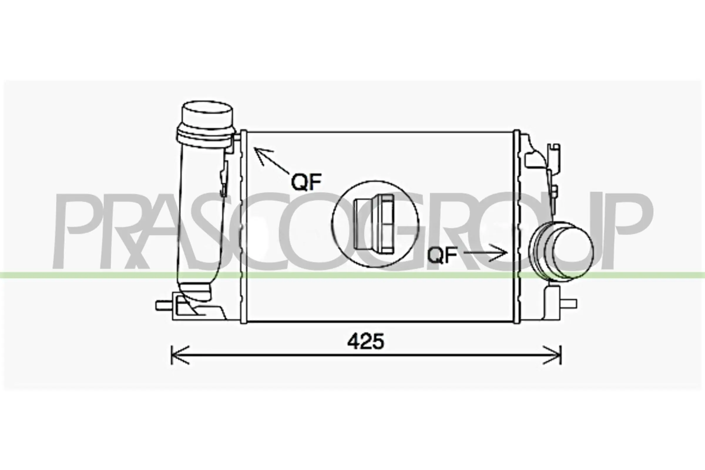 Ladeluftkühler PRASCO DS712N001